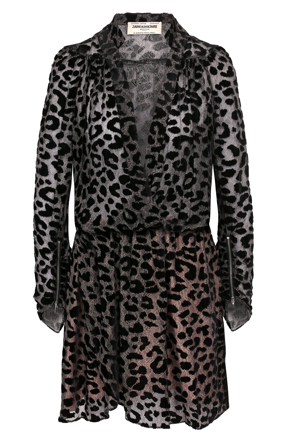 Платье из смеси вискозы и шелка ZADIG AND VOLTAIRE, арт. WHCS0410F, фото 1