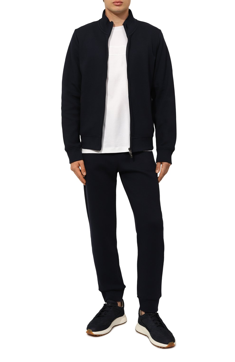 Хлопковые джоггеры CORNELIANI, арт. 94G566-9425010, фото 2