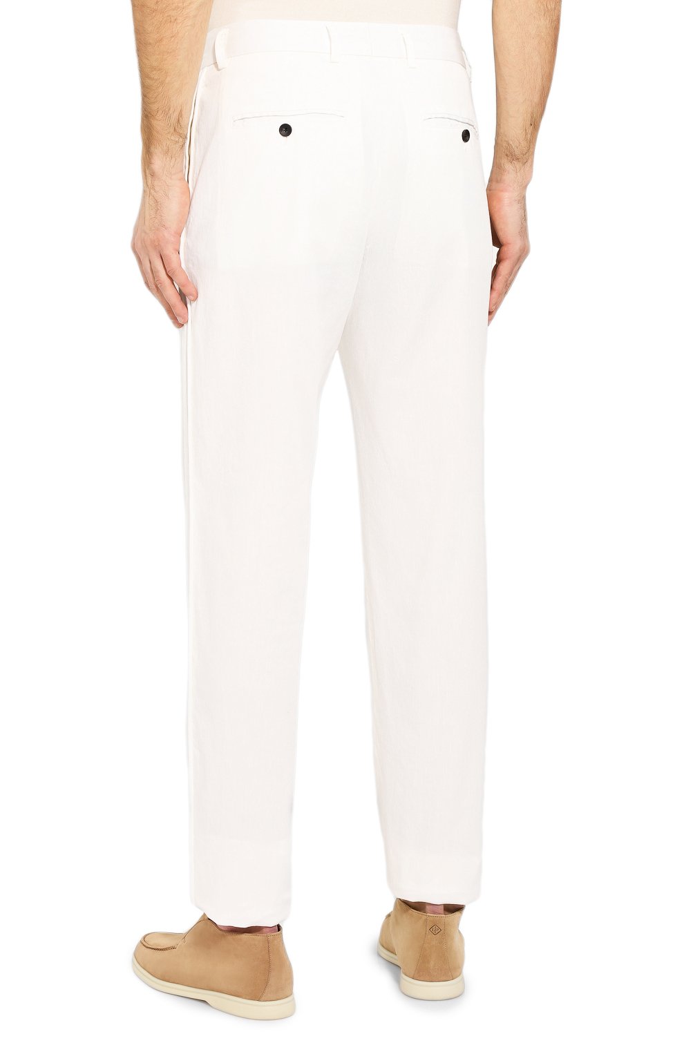 Брюки из смеси льна и хлопка GIORGIO ARMANI, арт. 0SGPP09Z/T01FI, фото 4