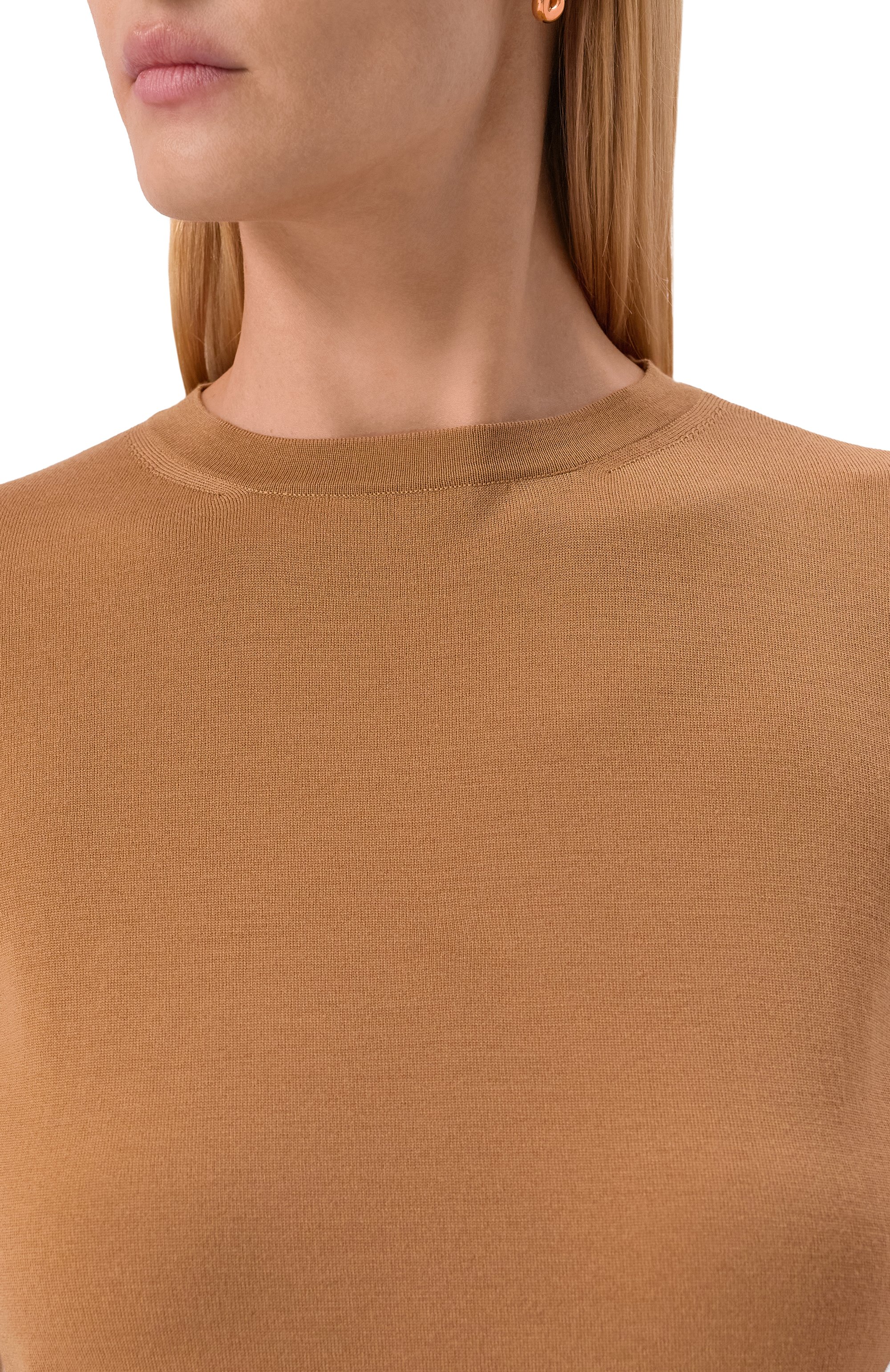 Шерстяной пуловер MVST бежевого цвета по цене 137000 руб., арт. M0-M25.1MW.K402/34-48, фото 5 Шерстяной пуловер MVST, арт. M0-M25.1MW.K402/34-48, фото 5