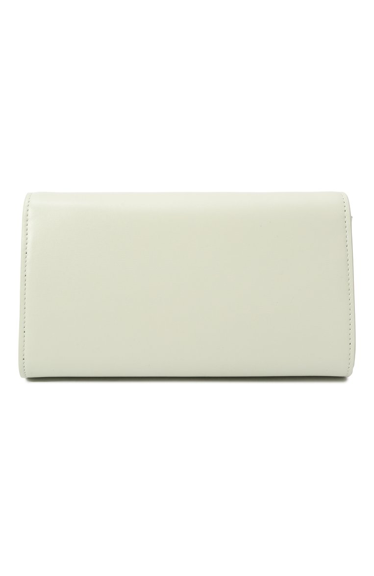 Женская сумка all-day JIL SANDER светло-зеленого цвета, арт. J07ZH0012/P5355 | Фото 6 (Материал: Натуральная кожа; Ремень/цепочка: На ремешке; Размер: mini; Автоматизация состава: Проставлено; Автоматизация ТО: Проставлено)