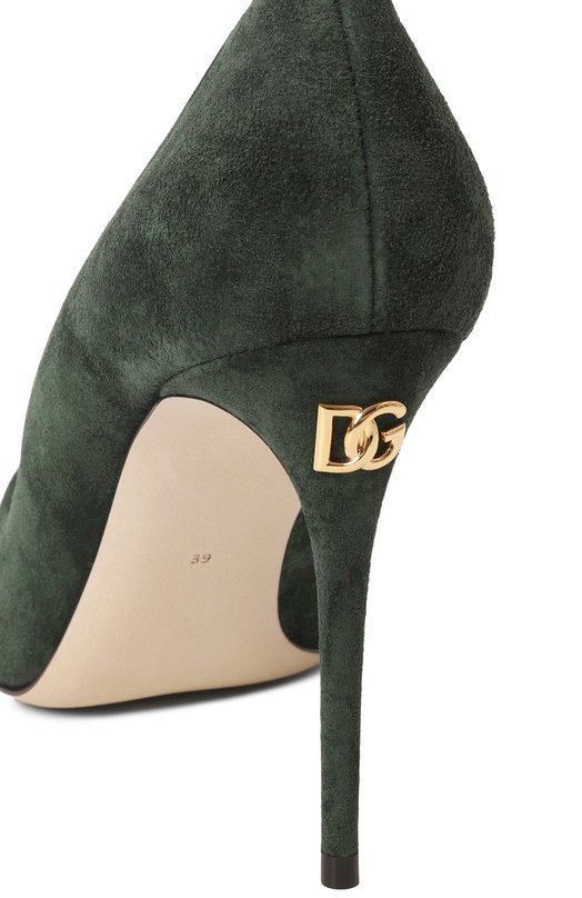 Замшевые туфли Cardinale 90 Dolce & Gabbana CD1840/B7260 Зелёный  CD1840/B7260 Фото 7
