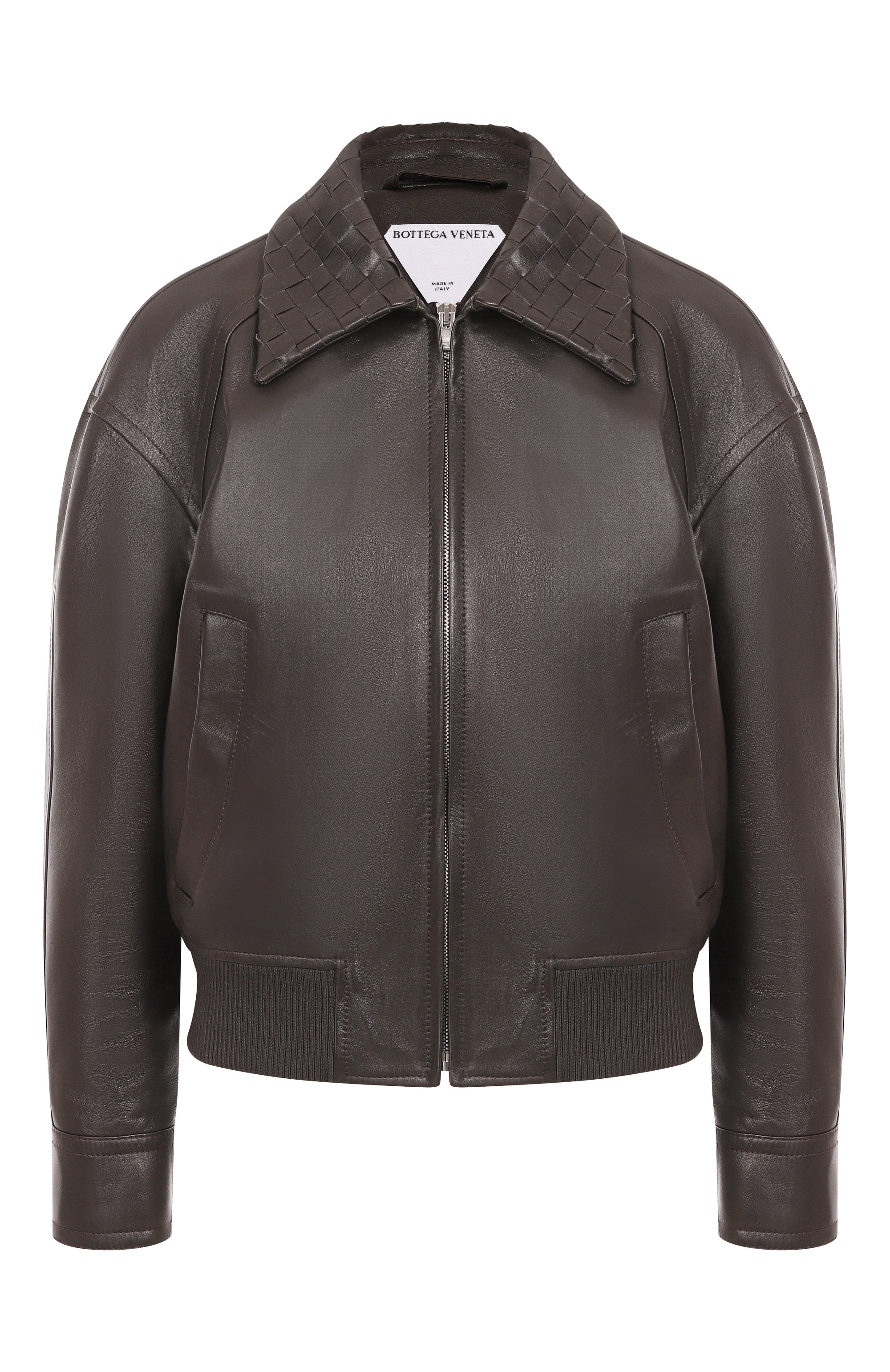 Кожаный бомбер BOTTEGA VENETA, арт. 832893/V5BX0, фото 1