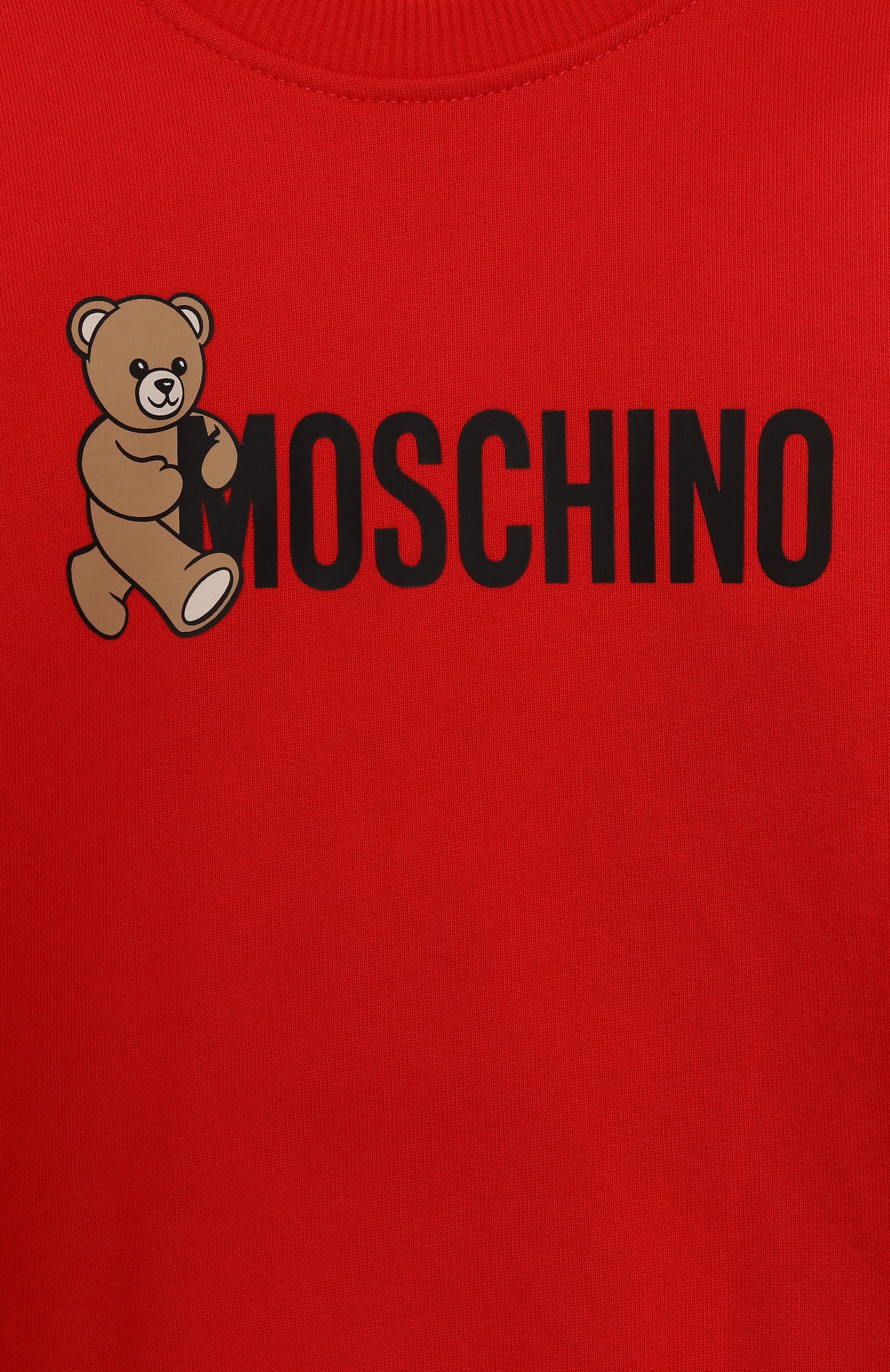 Хлопковый свитшот MOSCHINO, арт. HPF08V/LCA83/10-14, фото 3