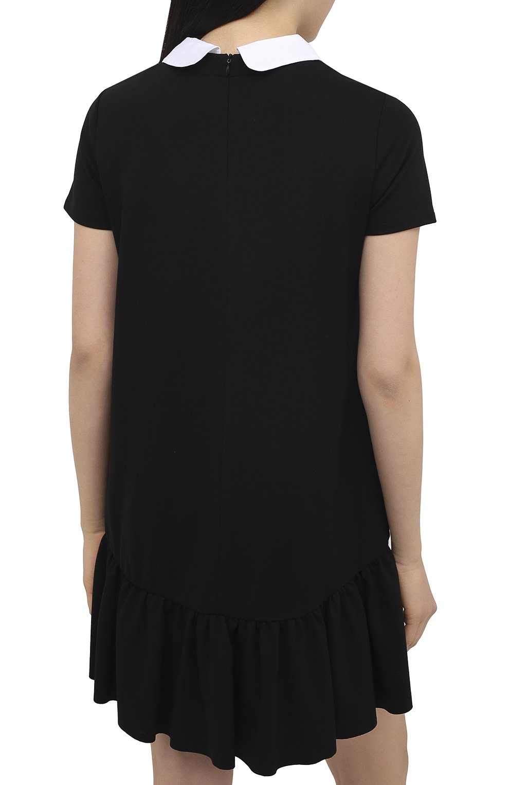 Платье из вискозы REDVALENTINO черного цвета по цене 73000 руб., арт. UR0MJ05U/5J6, фото 4 Платье из вискозы REDVALENTINO, арт. UR0MJ05U/5J6, фото 4