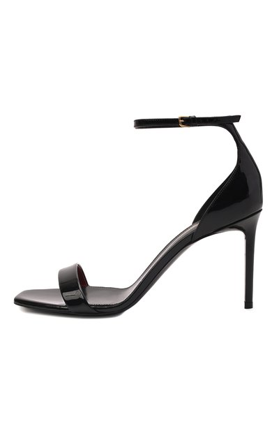 Кожаные босоножки amber SAINT LAURENT, арт. 487535/0NP00, фото 4