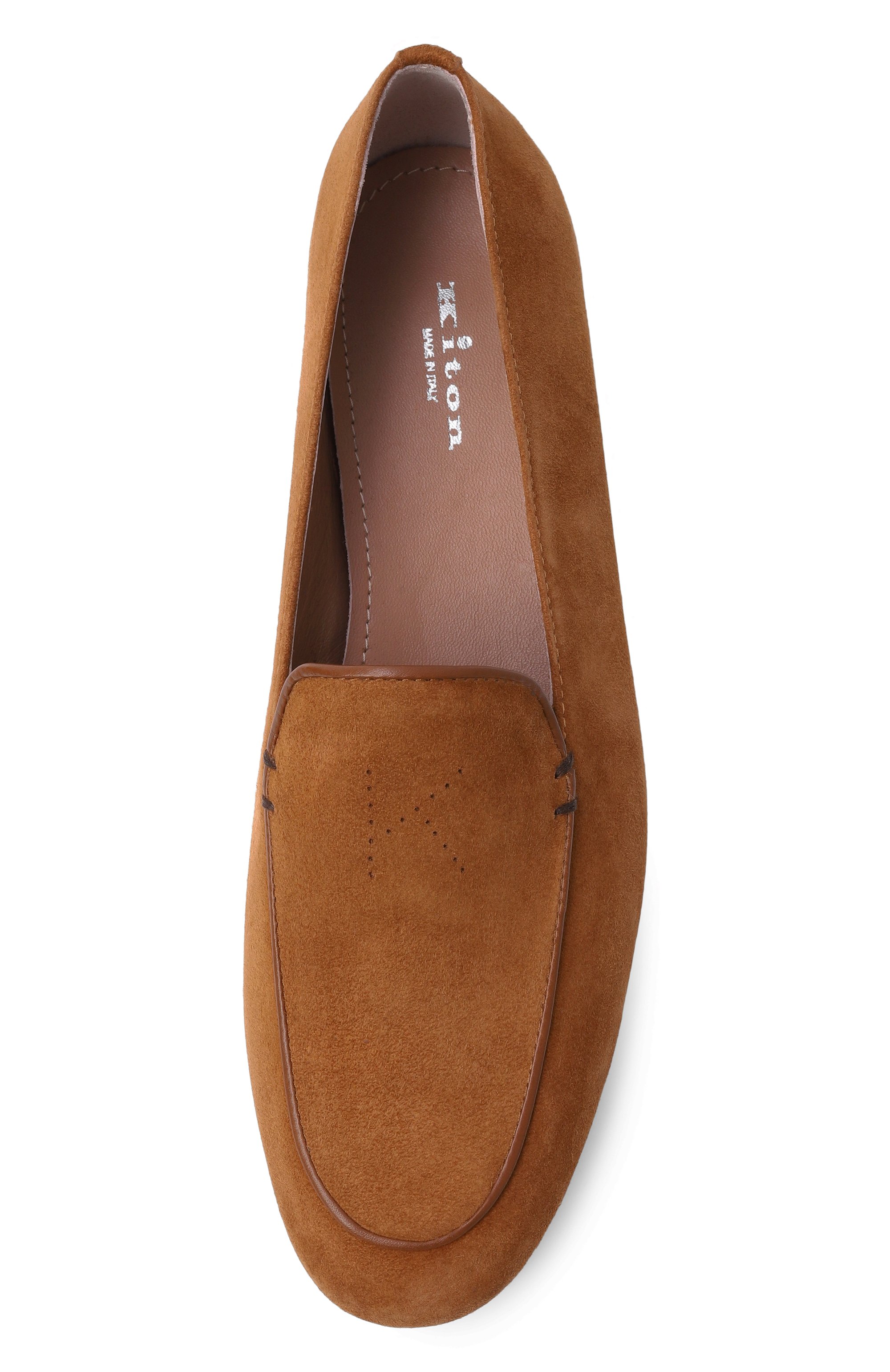 Замшевые лоферы KITON, арт. D61807N0100828, фото 6