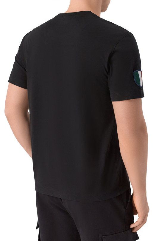Хлопковая футболка Aeronautica Militare TS2544UJ00592 Чёрный  TS2544UJ00592 Фото 4
