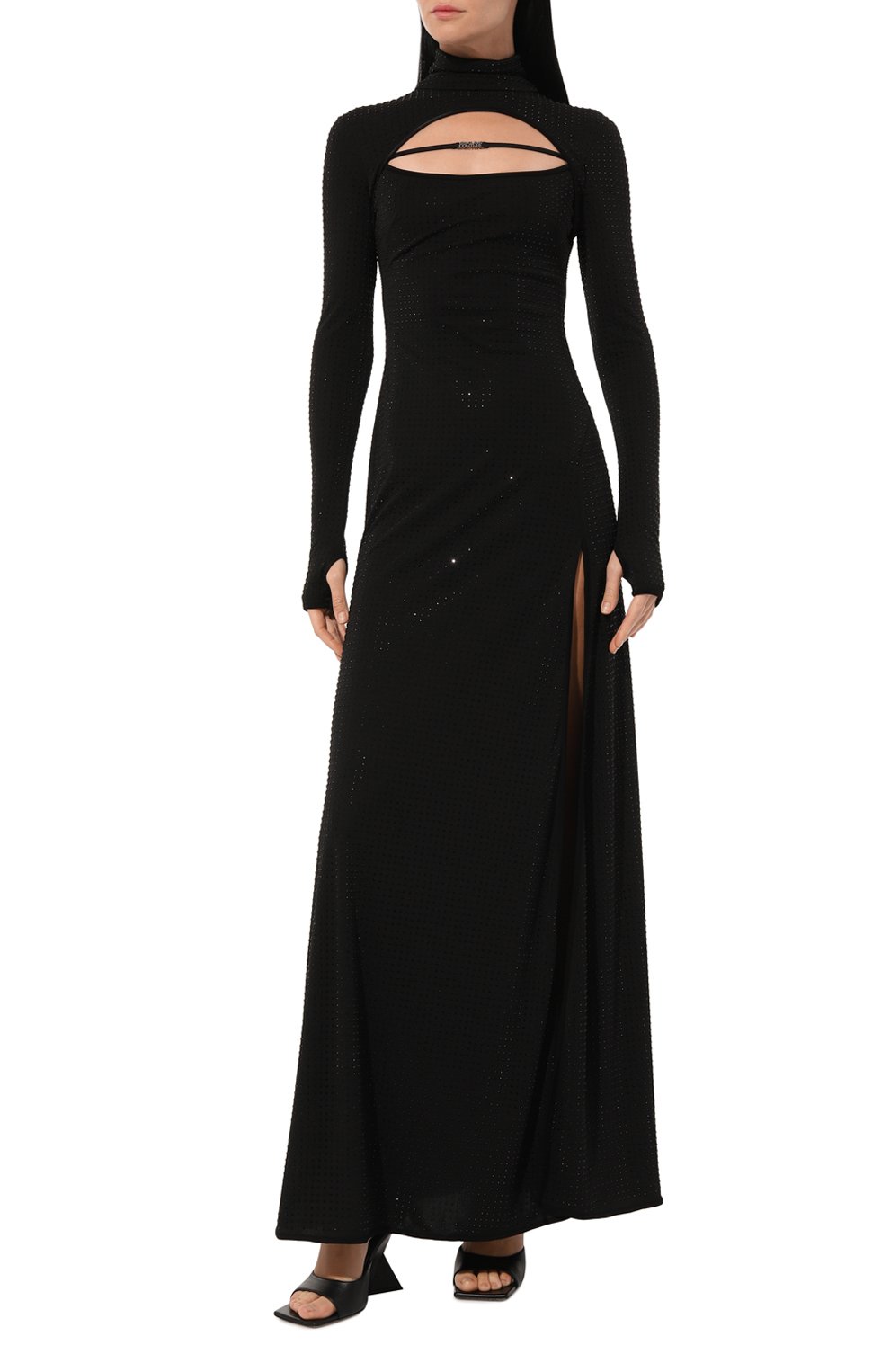 Плать�е с отделкой стразами VERSACE JEANS COUTURE, арт. 77HA0902/J0124, фото 3