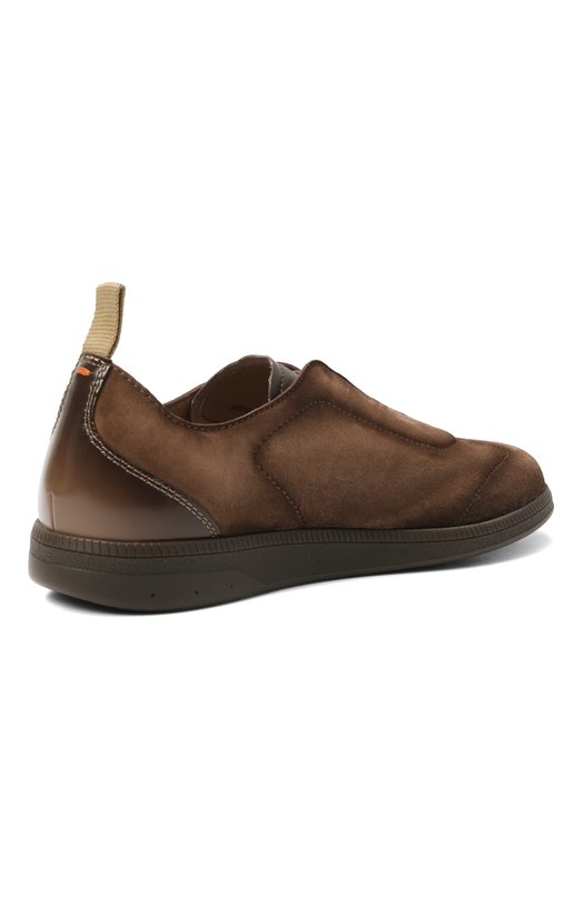 Замшевые кеды DBS-Olympic Santoni MBPG22109DKTTLUB Коричневый  MBPG22109DKTTLUB Фото 4