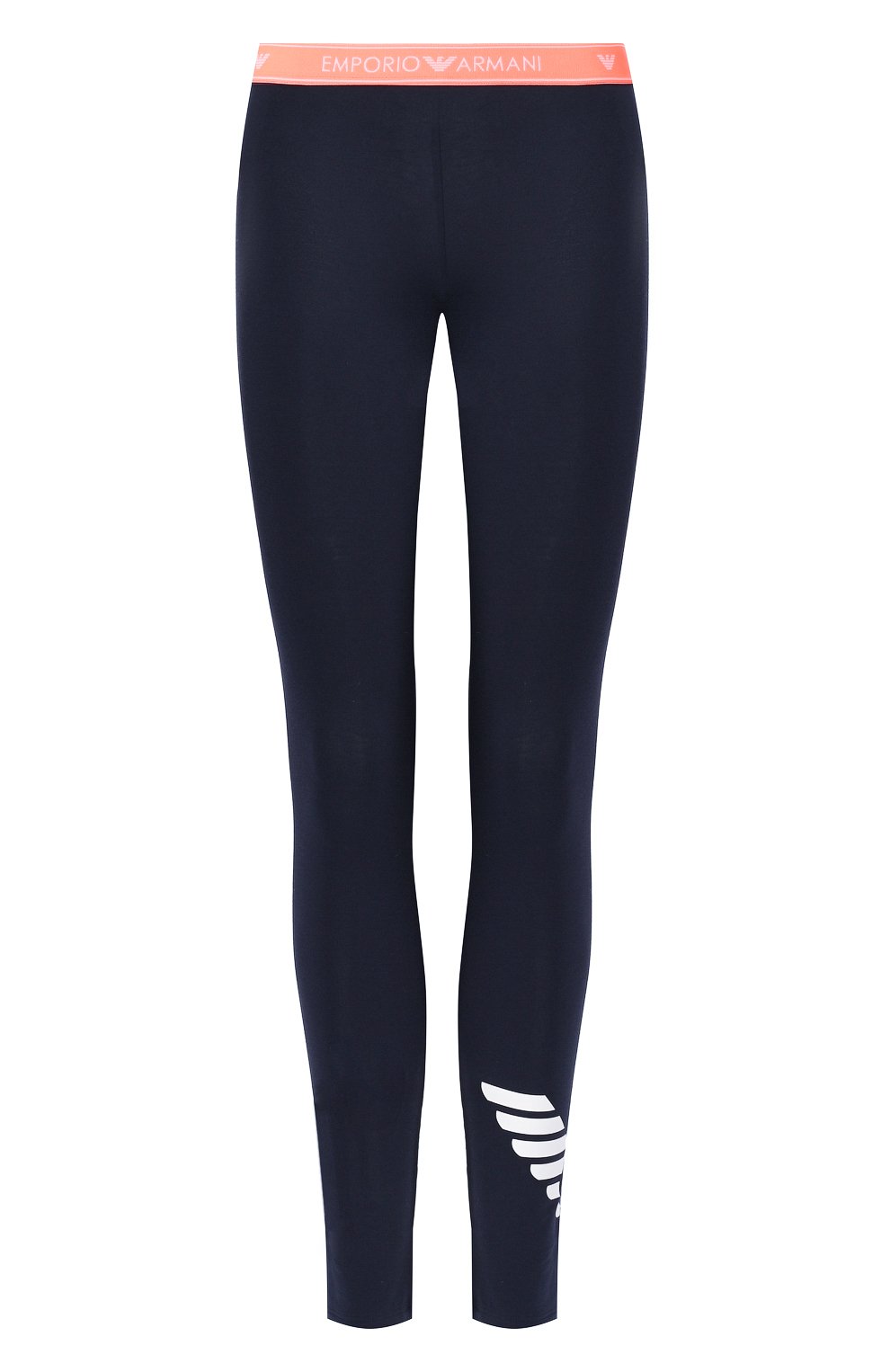 Хлопковые легинсы EMPORIO ARMANI темно-синего цвета по цене 8995 руб., арт. 164162/9P317, фото 1 Хлопковые легинсы EMPORIO ARMANI, арт. 164162/9P317, фото 1