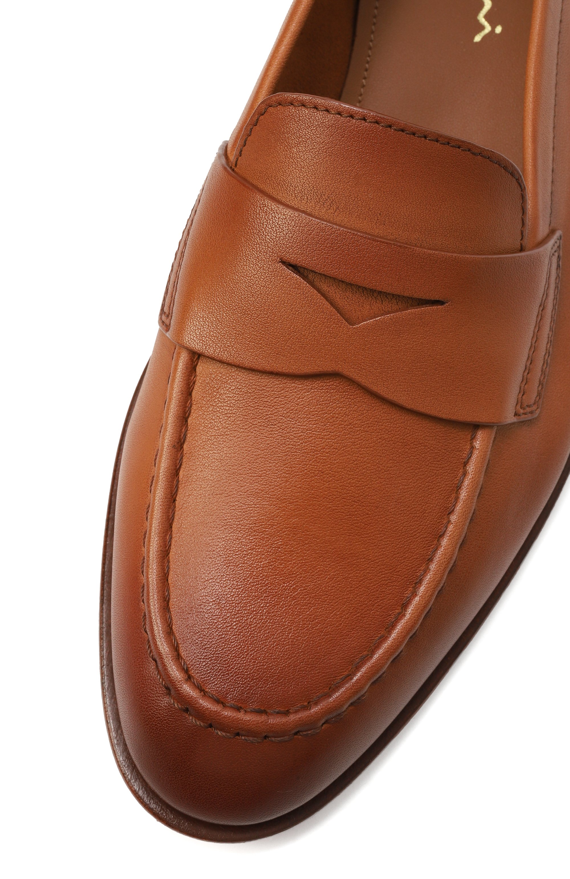 Кожаные пенни-лоферы SANTONI, арт. WUSG59962HAFSLGA, фото 7