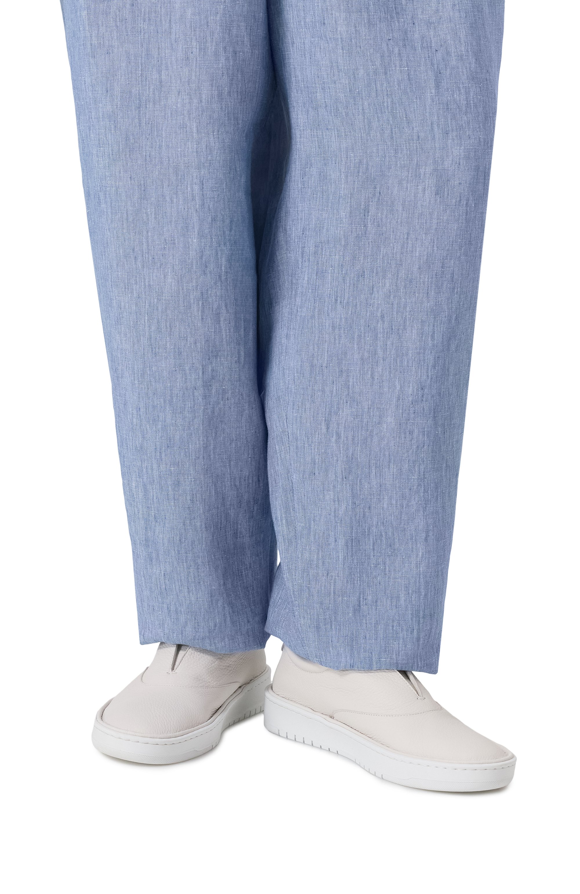 Кожаные кеды GIORGIO ARMANI белого цвета по цене 105000 руб., арт. GM002038/AF19222, фото 3 Кожаные кеды GIORGIO ARMANI, арт. GM002038/AF19222, фото 3