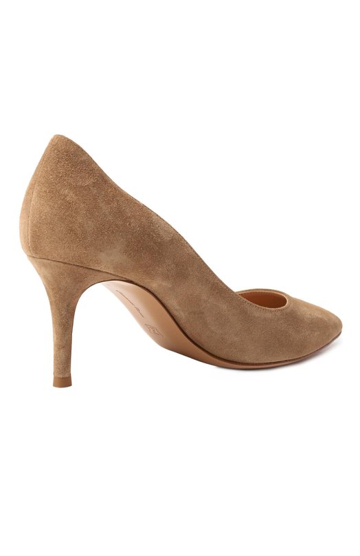 Замшевые туфли Gianvito 70 Gianvito Rossi G26770.70RIC.CAMCAML Бежевый  G26770.70RIC.CAMCAML Фото 5