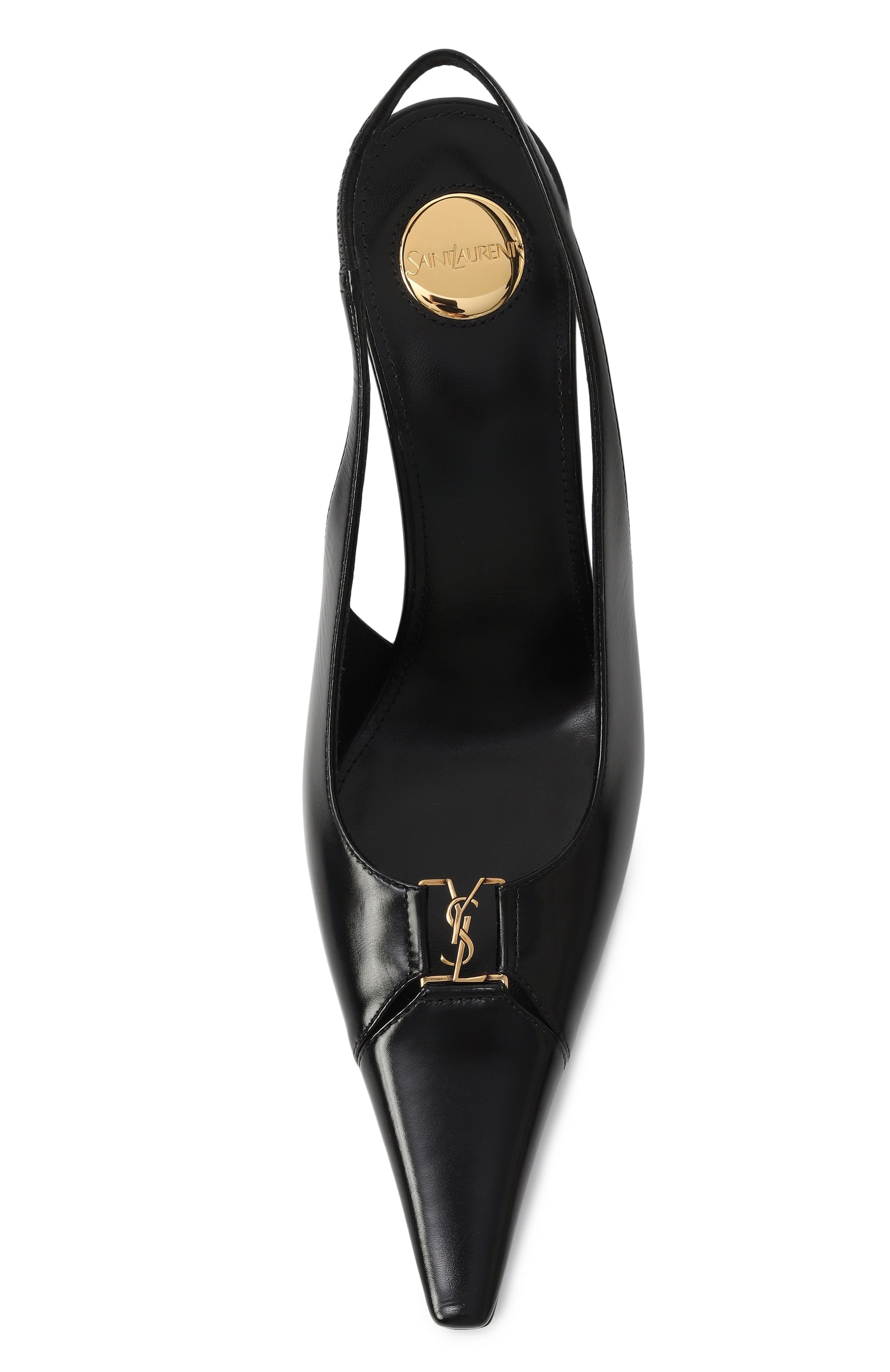 Кожаные туфли babylone breteuil 90 SAINT LAURENT черного цвета по цене 127500 руб., арт. 806685/AAESX, фото 6 Кожаные туфли babylone breteuil 90 SAINT LAURENT, арт. 806685/AAESX, фото 6