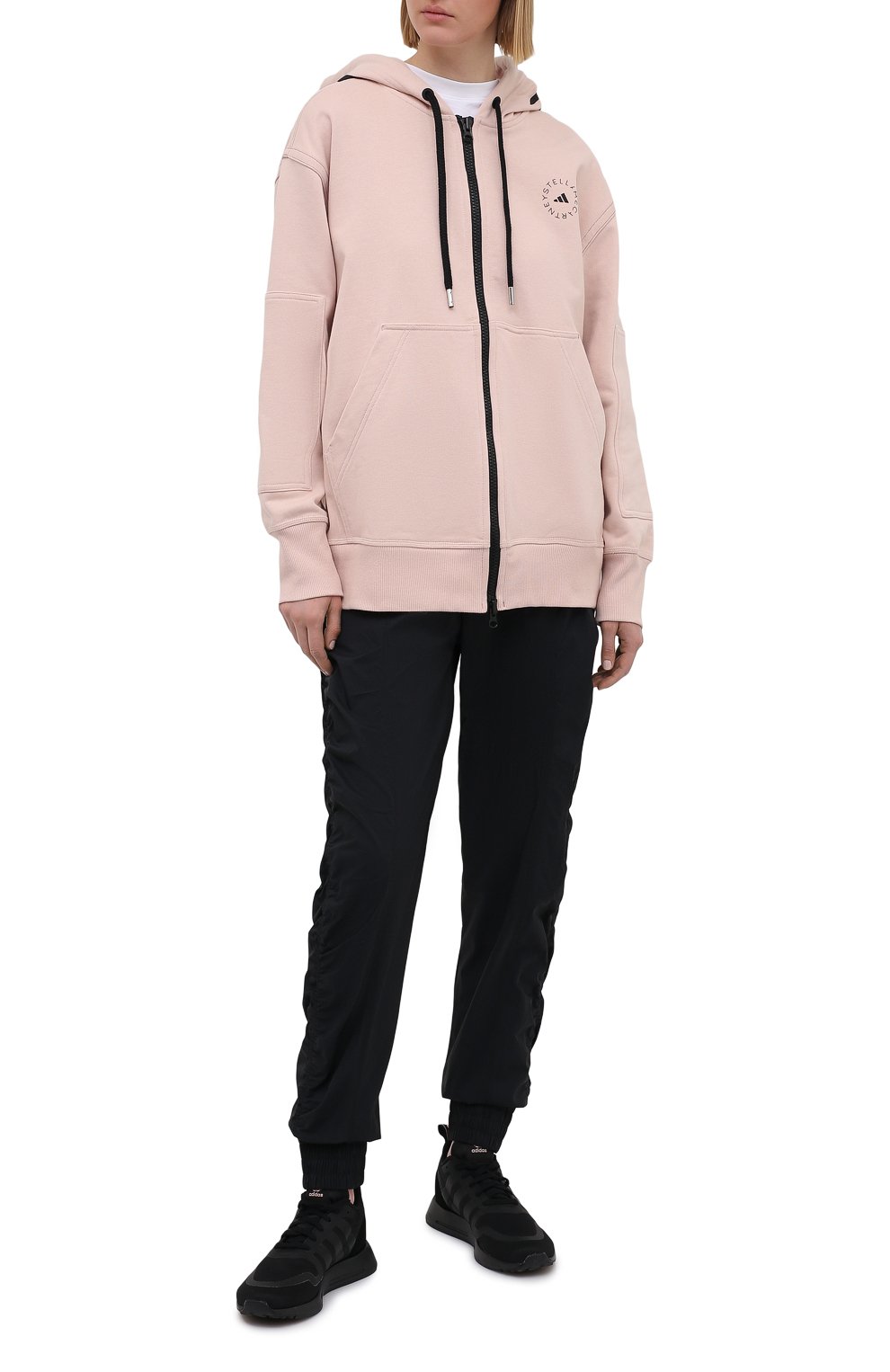 Хлопковый кардиган ADIDAS BY STELLA MCCARTNEY розового цвета по цене 14050 руб., арт. GL4260, фото 2 Хлопковый кардиган ADIDAS BY STELLA MCCARTNEY, арт. GL4260, фото 2