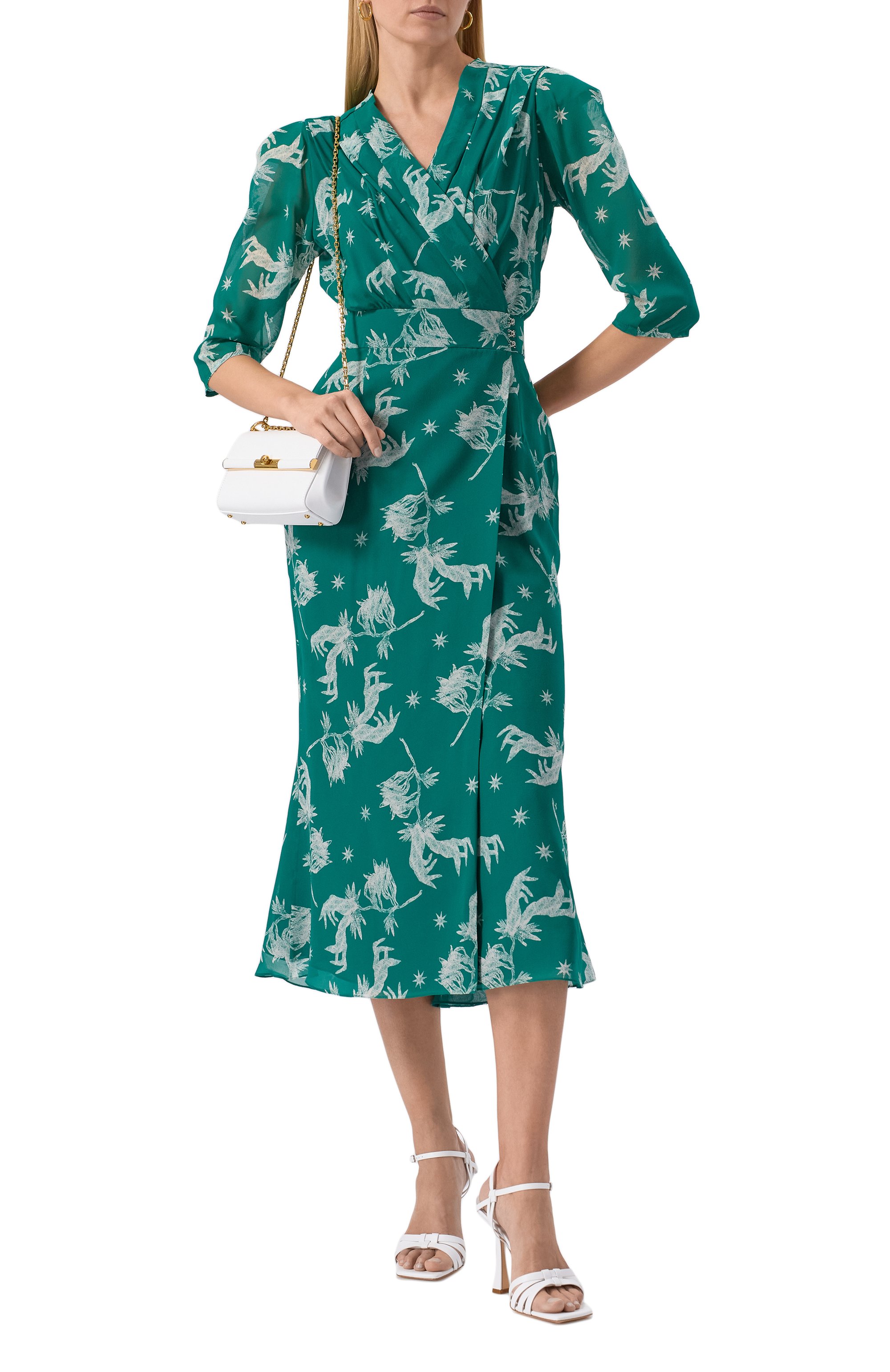 Кожаные босоножки atlantis geraldine 100 CASADEI белого цвета по цене 91950 руб., арт. 1L336J1001/FL0NC, фото 2 Кожаные босоножки atlantis geraldine 100 CASADEI, арт. 1L336J1001/FL0NC, фото 2