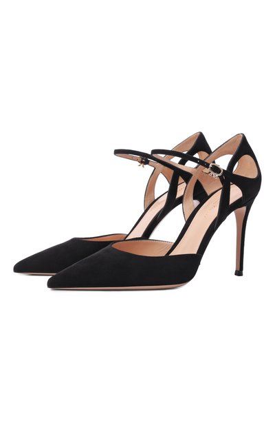 Женские замшевые туфли charlotte 95 GIANVITO ROSSI, арт. G41049.95RIC.CAMNER0