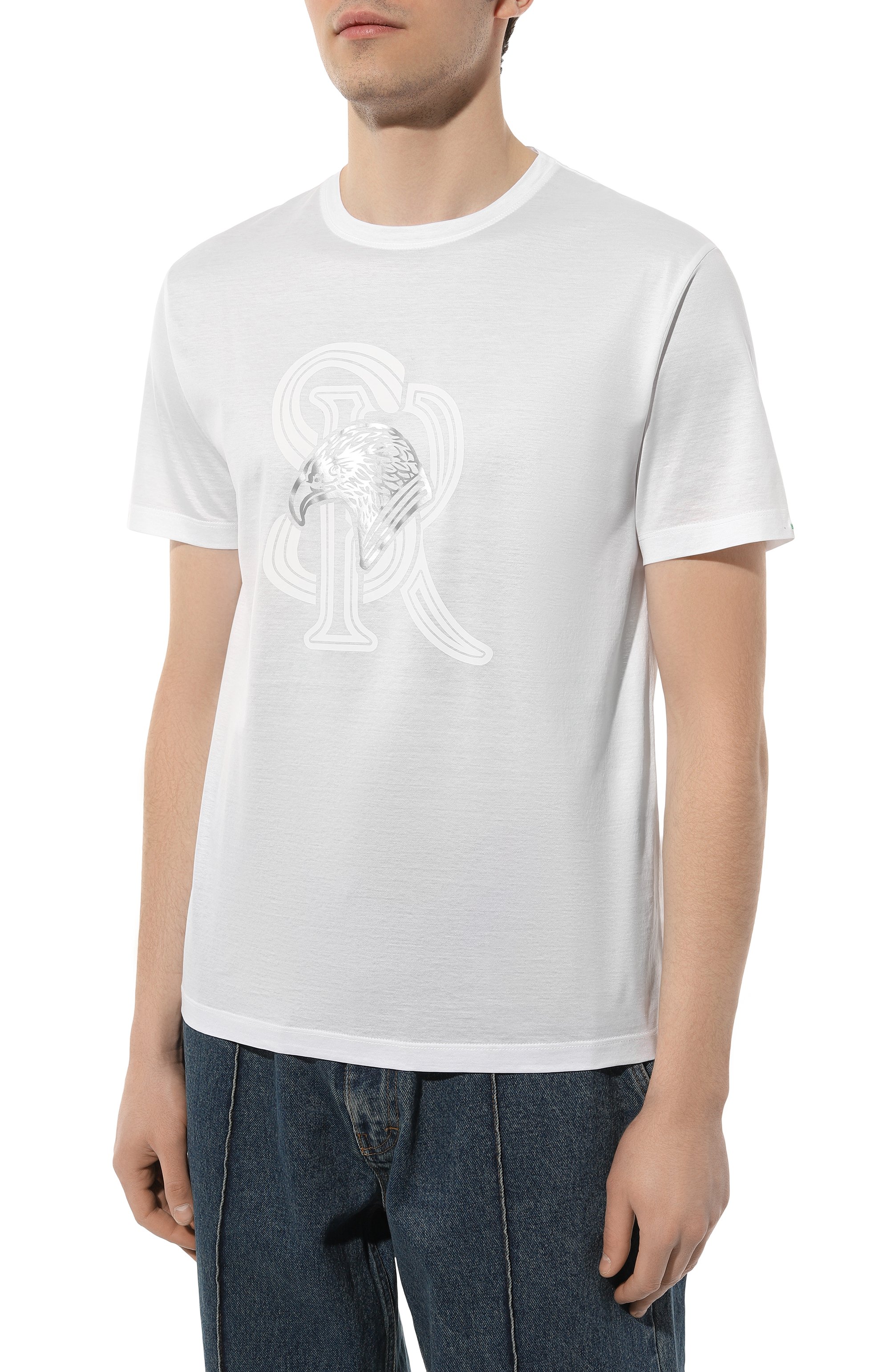 Хлопковая футболка STEFANO RICCI, арт. MNH4102960/TE0001, фото 3