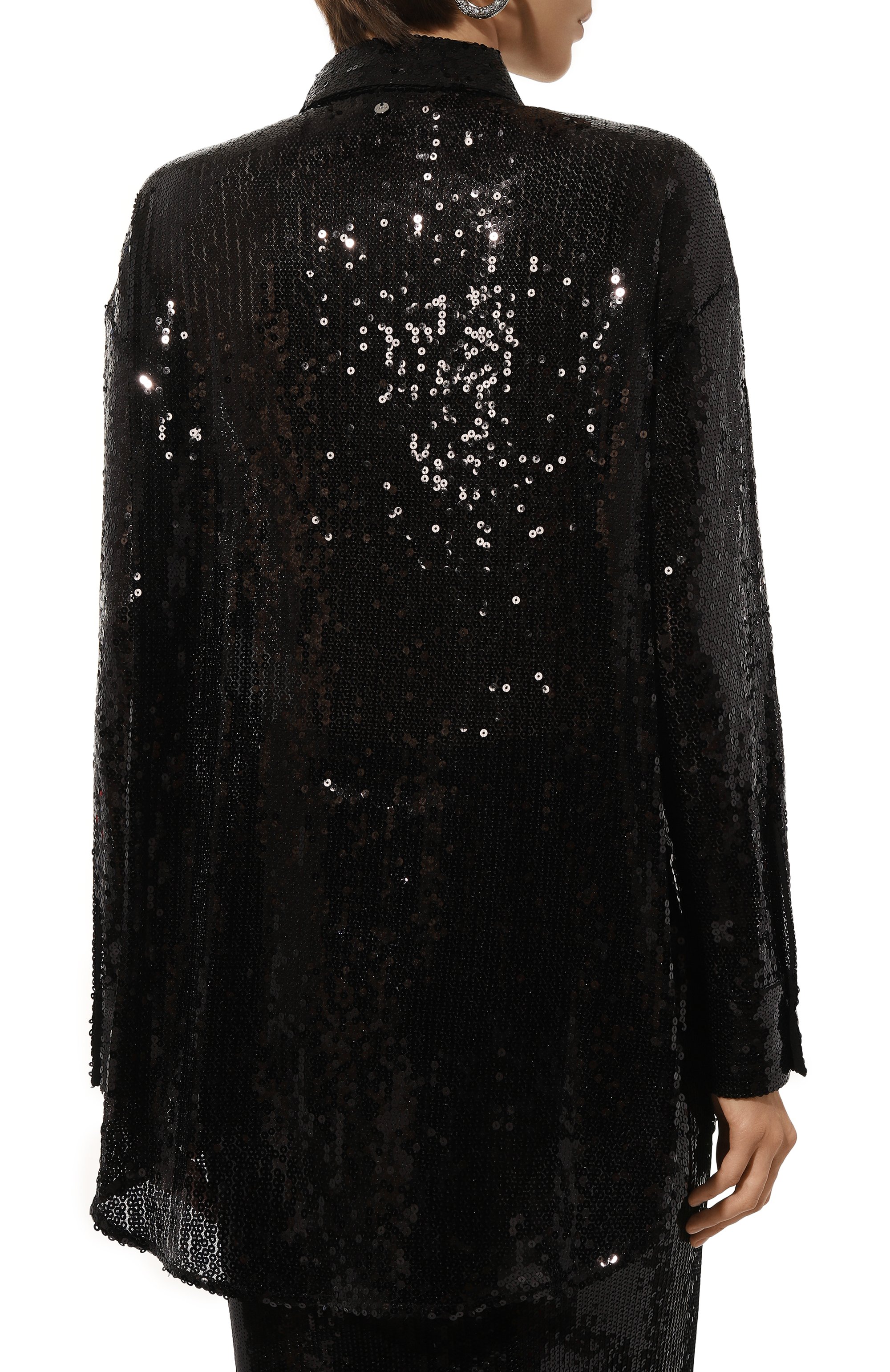 Блузка с отделкой пайетками BOSS ORANGE, арт. 50524263, фото 4