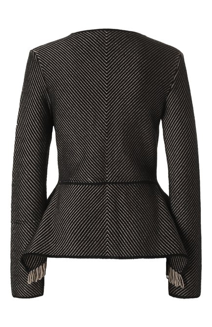 Женский приталенный жакет на молнии ROLAND MOURET серого цвета, арт. BRANN0N/JACKET/AW18/K6033/F0230 | Фото 2 (Материал внешний: Синтетический материал, Вискоза; Рукава: Длинные; Длина (для топов): Стандартные; Драгоценные камни: Проставлено; Материал сплава: Проставлено; Материал внутренний: Не назначено)