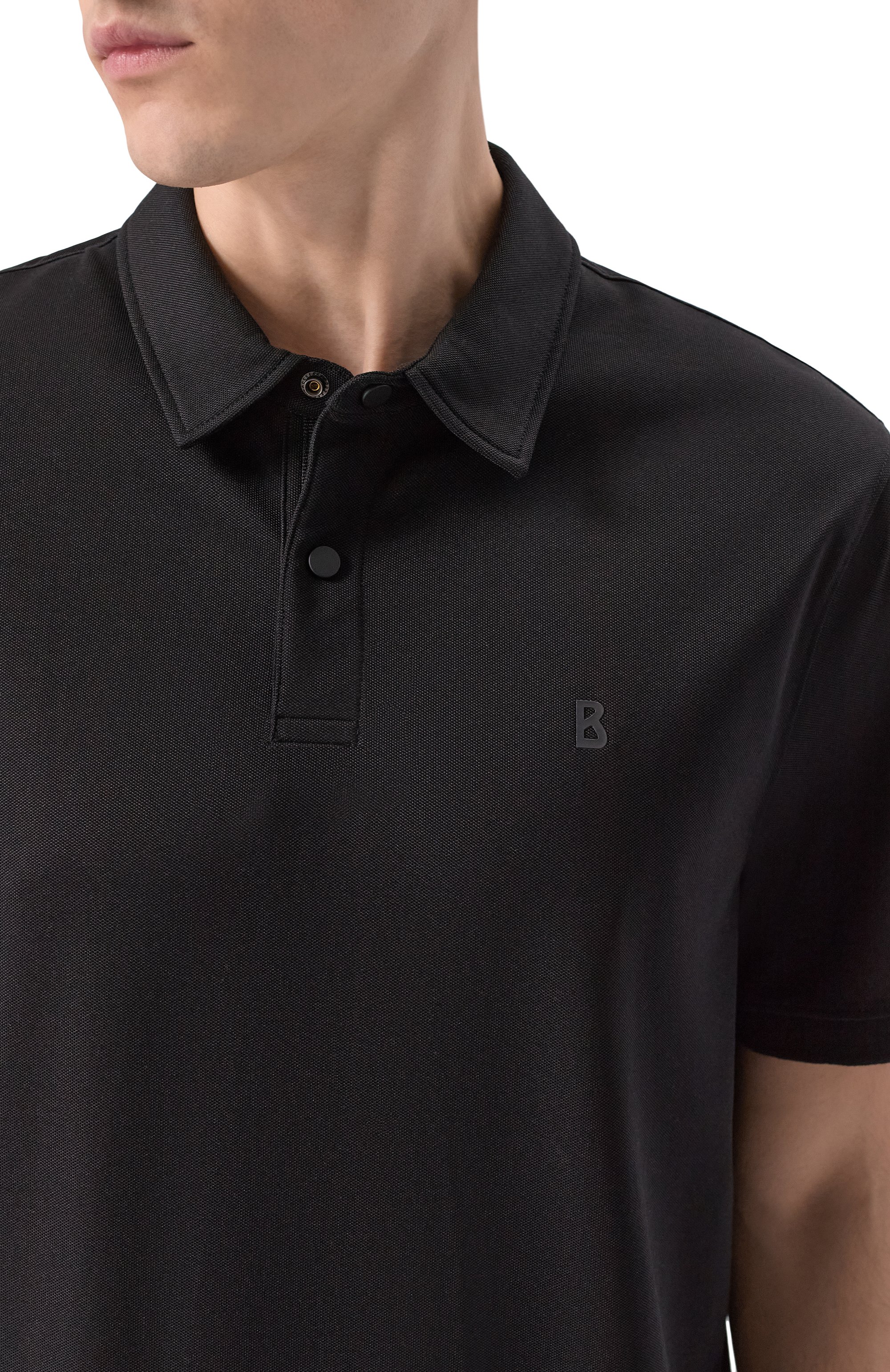 Поло BOGNER черного цвета по цене 15400 руб., арт. 58122727, фото 5 Поло BOGNER, арт. 58122727, фото 5