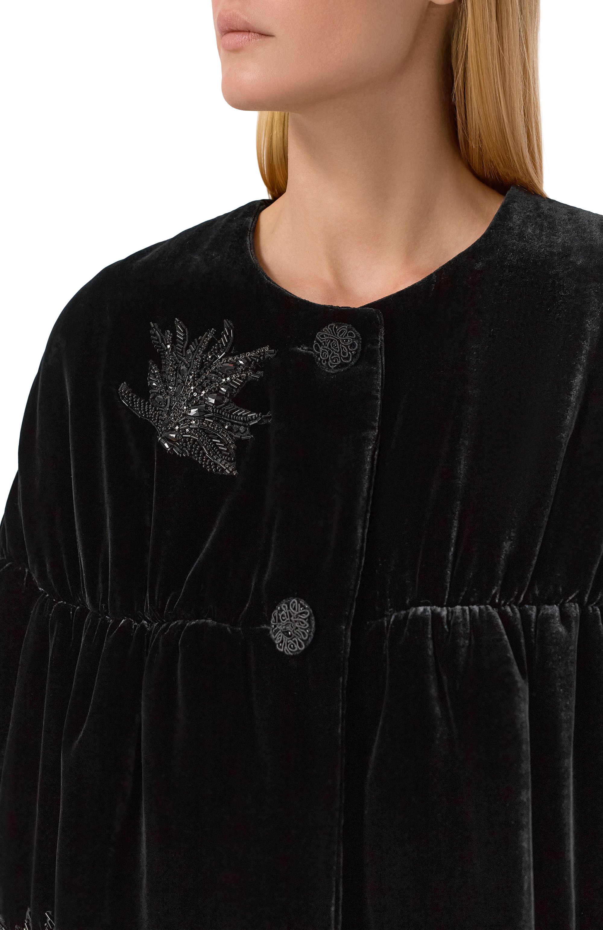 Бархатный кейп YANINA, арт. T-3086, фото 5