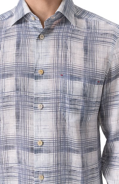 Льняная рубашка KITON, арт. UMCNERH0924406, фото 5