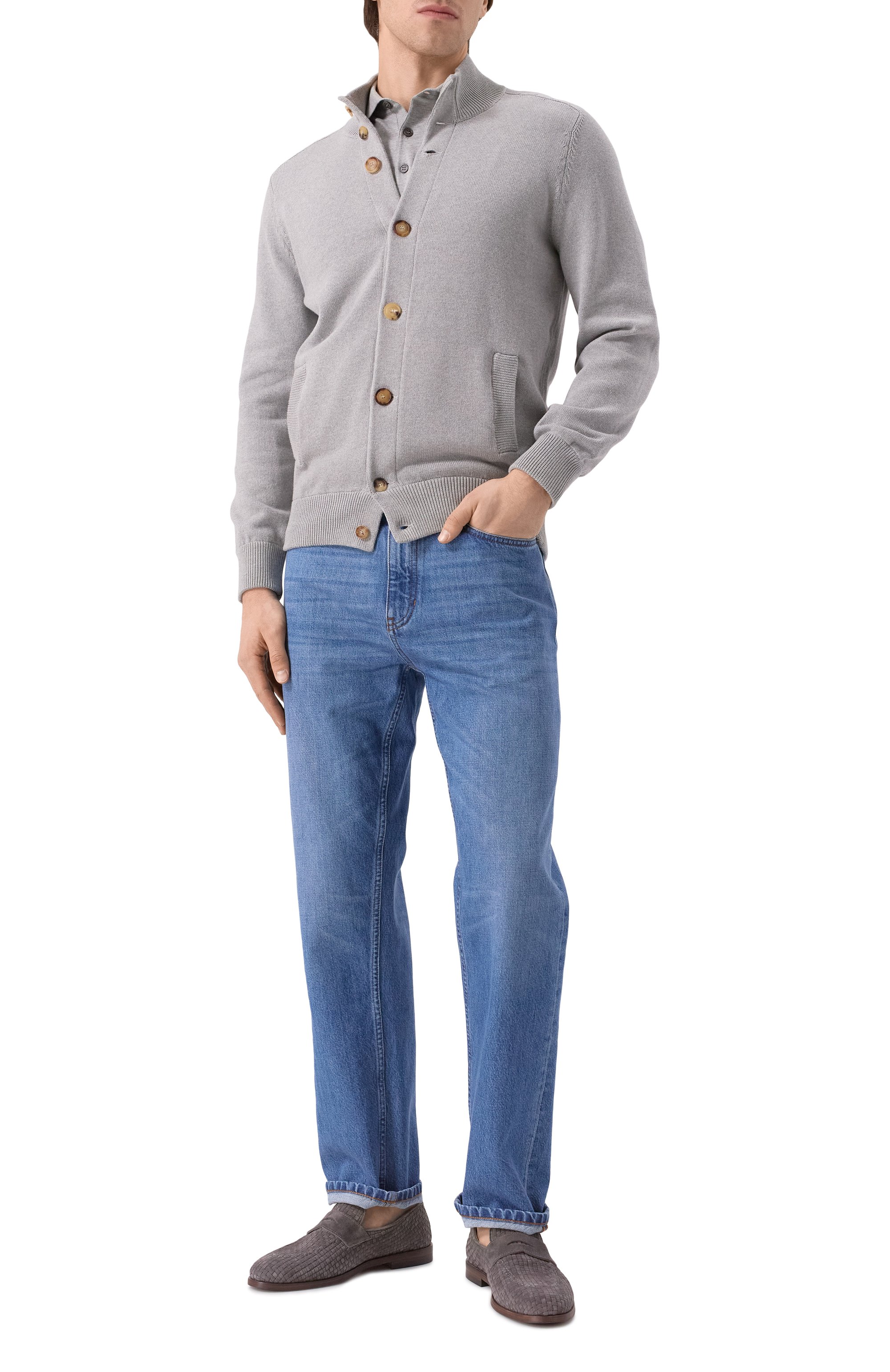 Хлопковое поло BRUNELLO CUCINELLI, арт. M29805205, фото 2