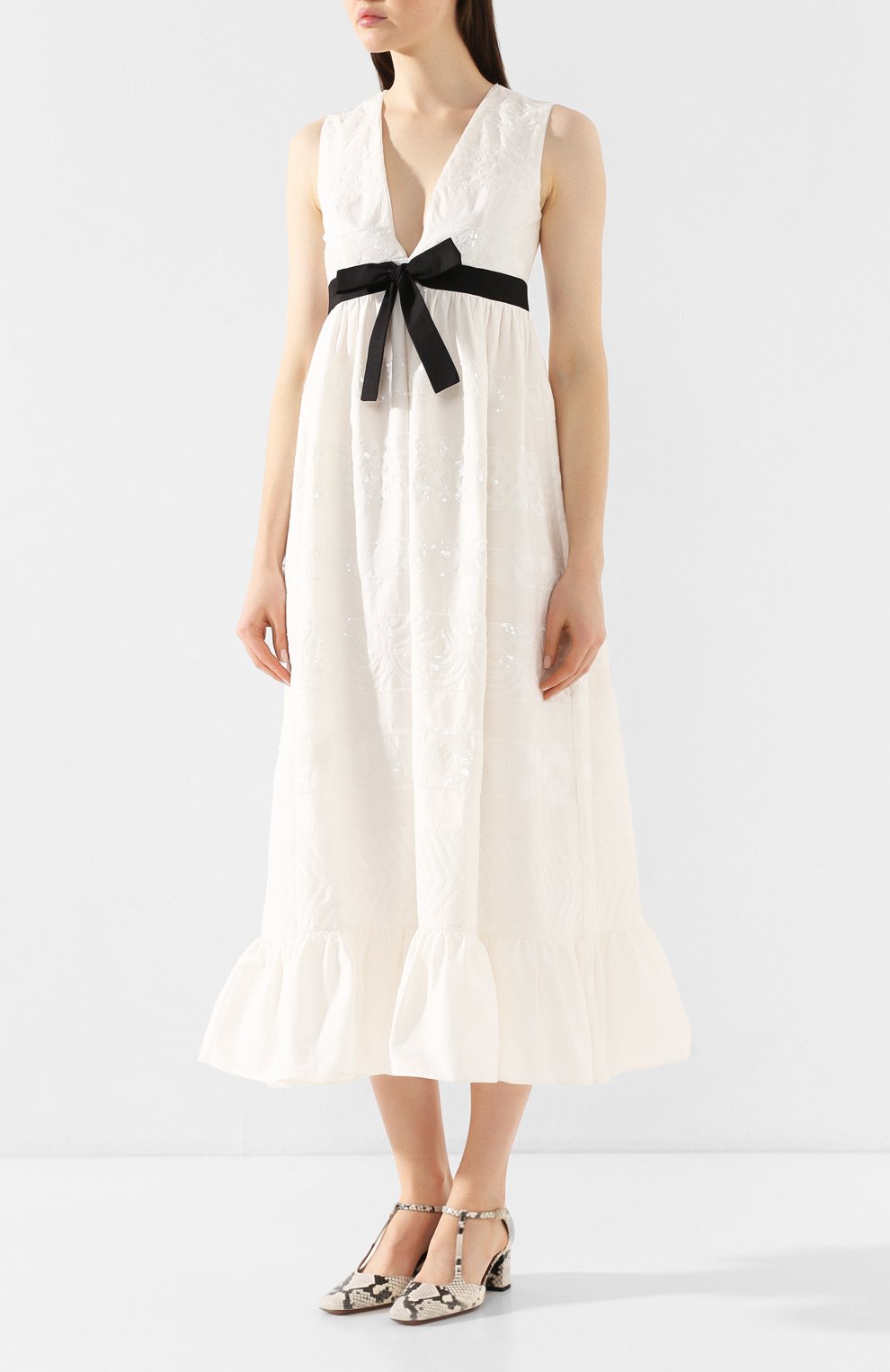 Хлопковое платье REDVALENTINO, арт. TR0VA11R/51Q, фото 3