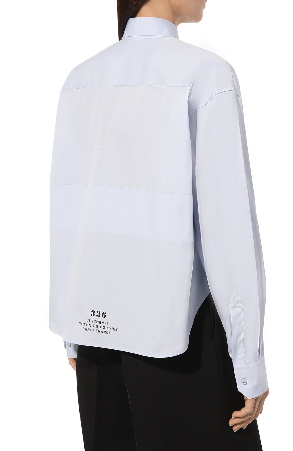 Хлопковая рубашка VETEMENTS, арт. UE64SH130N,  фото 4