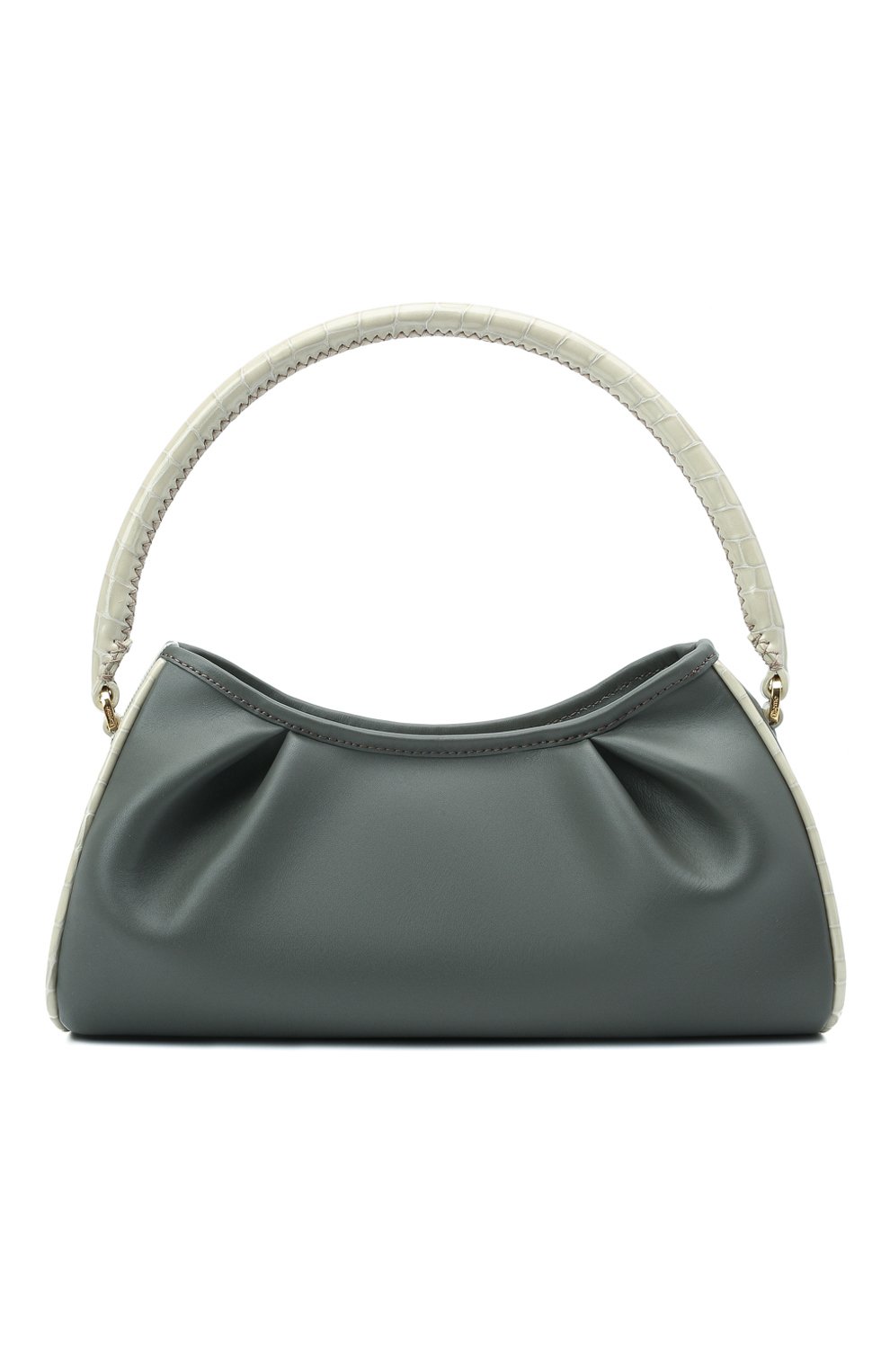 Сумка dimple ELLEME серого цвета по цене 39950 руб., арт. DIMPLE/LEATHER/CR0C0 PEARL, фото 1 Сумка dimple ELLEME, арт. DIMPLE/LEATHER/CR0C0 PEARL, фото 1