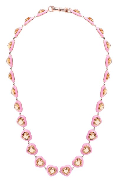 Ожерелье с сердцами из цитрина MOONKA, арт. crg-nl5-ctr, фото 1