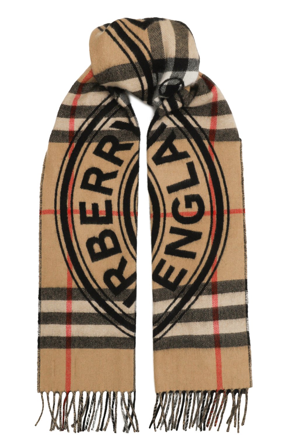 Кашемировый шарф BURBERRY бежевого цвета по цене 59950 руб., арт. 8059391, фото 1 Кашемировый шарф BURBERRY, арт. 8059391, фото 1