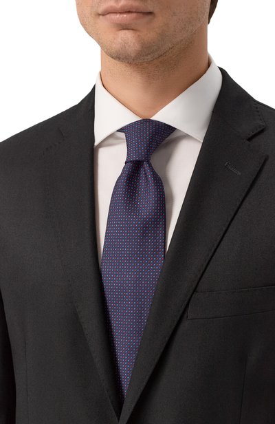 Мужской шелковый галстук KITON, арт. UCRVKPC01M05