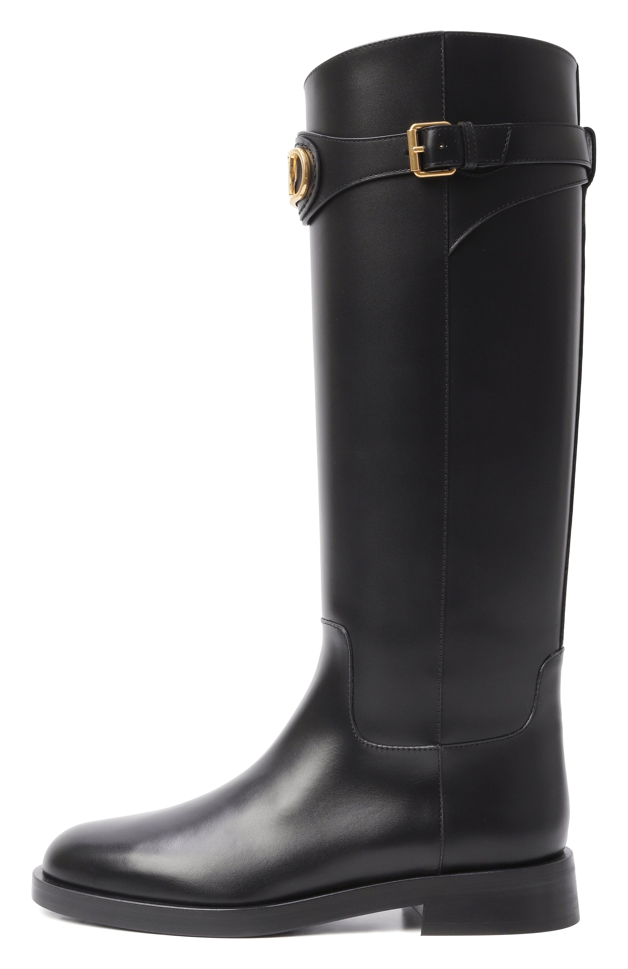 Кожаные сапоги vlogo signature VALENTINO, арт. 7W2S0MT1/DSH, фото 4