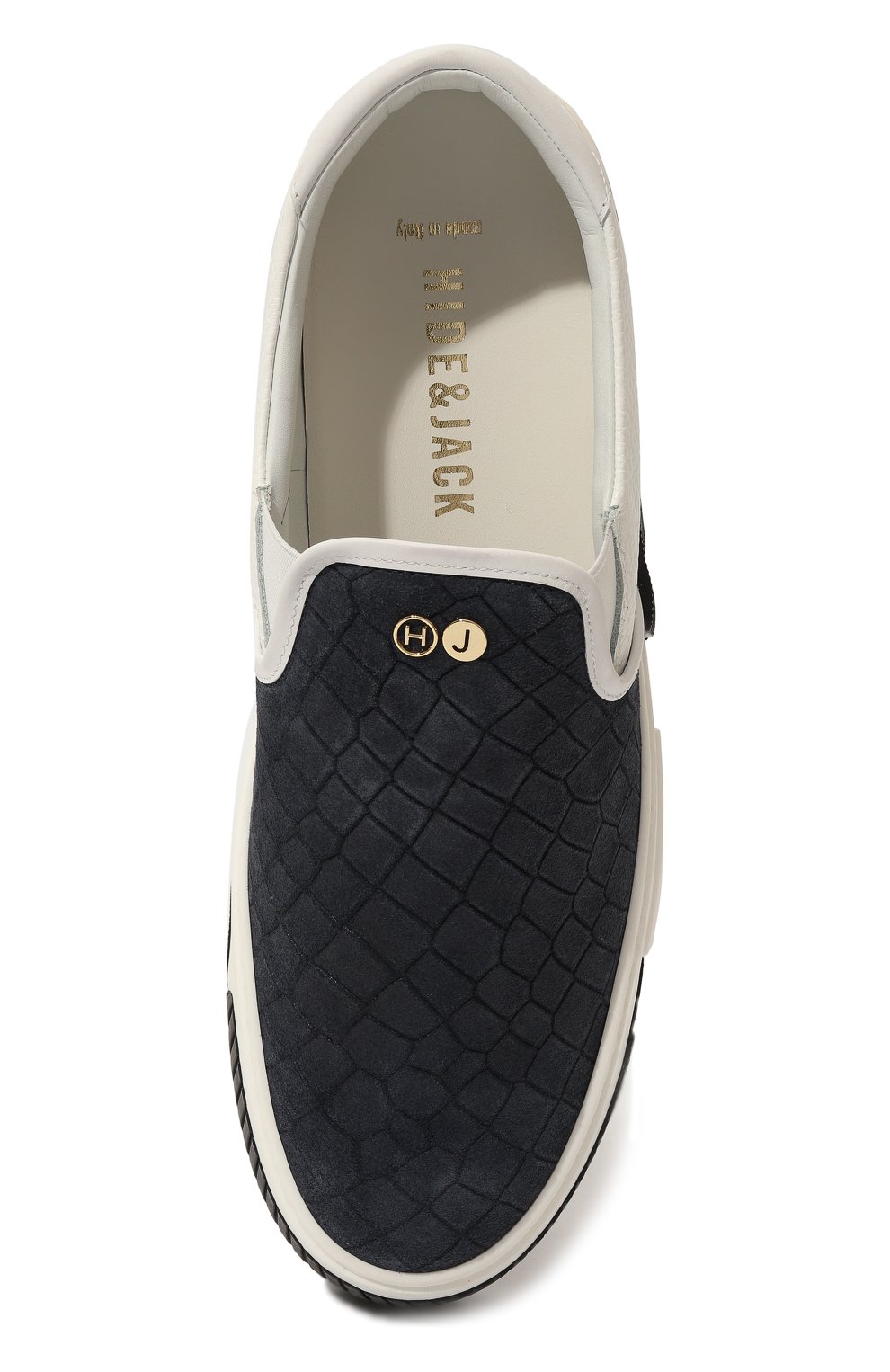 Кожаные слипоны HIDE AND JACK, арт. FUJID/WWHT, фото 6