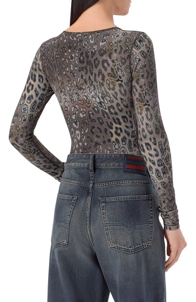 Боди DIESEL леопардового цвета по цене 19850 руб., арт. A22093/0GFCK, фото 4 Боди DIESEL, арт. A22093/0GFCK, фото 4