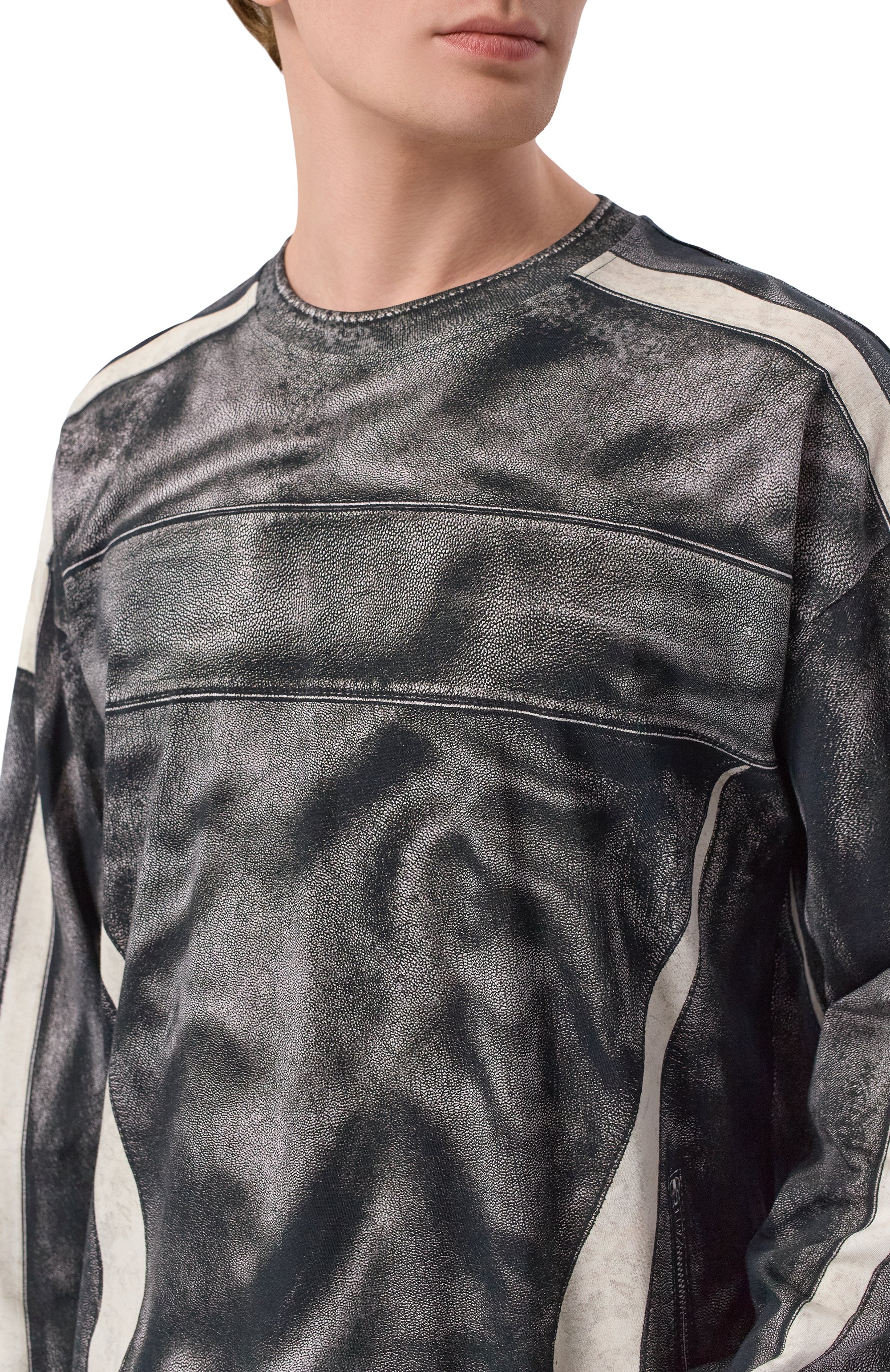 Хлопковый лонгслив DIESEL, арт. A21996/0GSBJ, фото 5