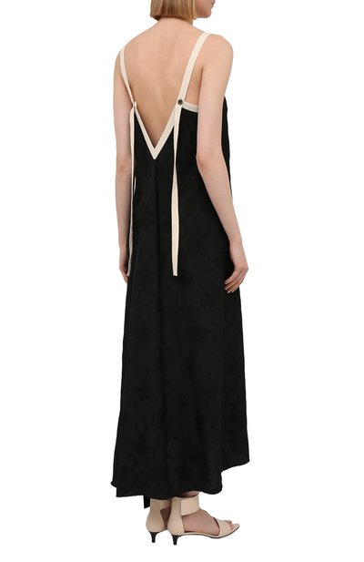 Платье из вискозы UMA WANG черного цвета по цене 72200 руб., арт. S1 W UW5039, фото 4 Платье из вискозы UMA WANG, арт. S1 W UW5039, фото 4