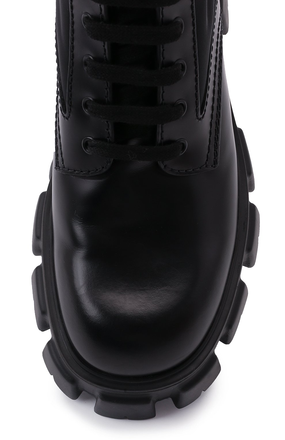 Комбинированные ботинки monolith PRADA, арт. 2UE007-3LFR-F0002-D002, фото 6