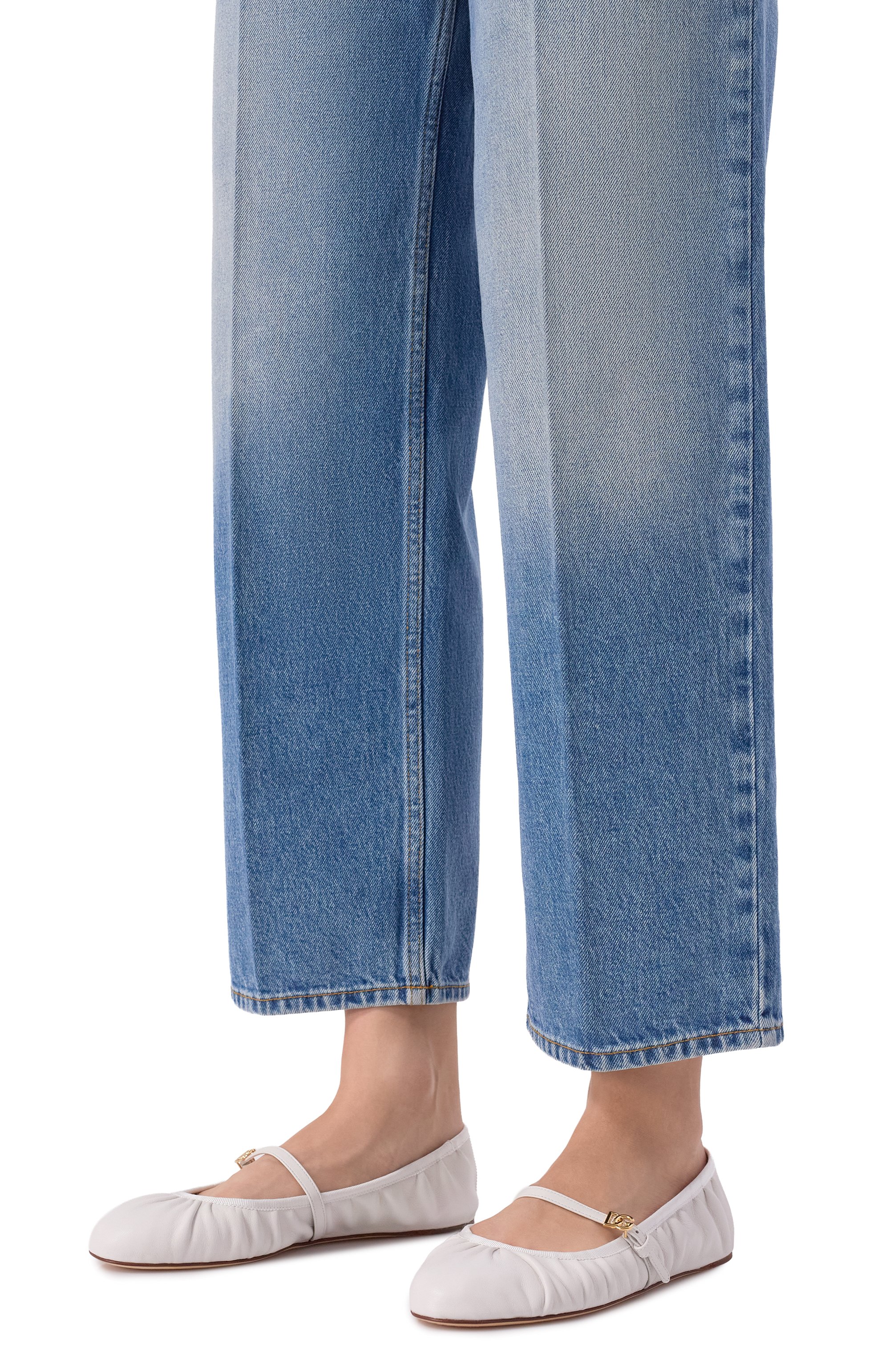 Кожаные балетки odette DOLCE & GABBANA, арт. CB0222/AV938, фото 2