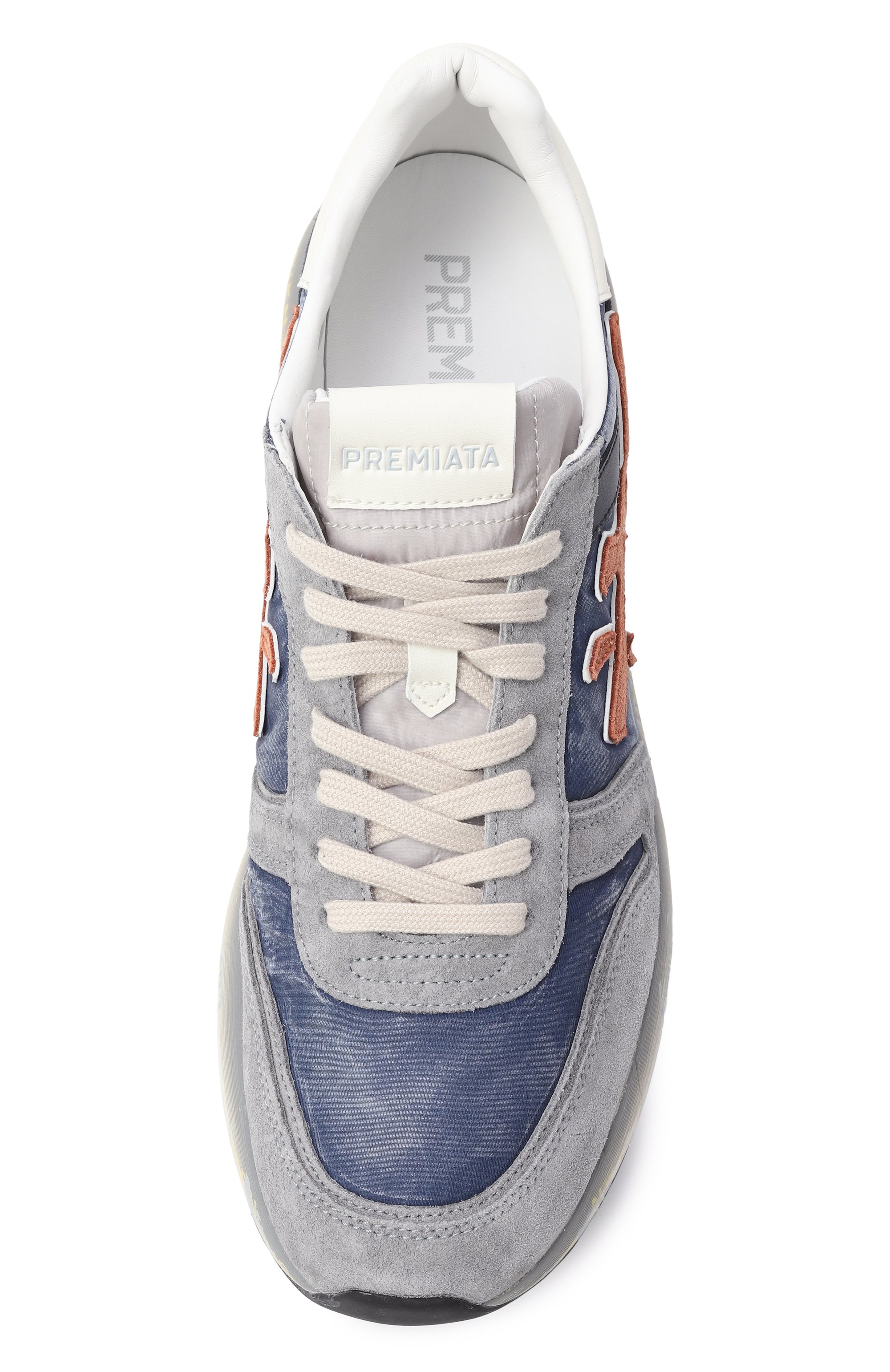 Комбинированные кроссовки mick PREMIATA синего цвета по цене 31500 руб., арт. MICK, фото 6 Комбинированные кроссовки mick PREMIATA, арт. MICK, фото 6