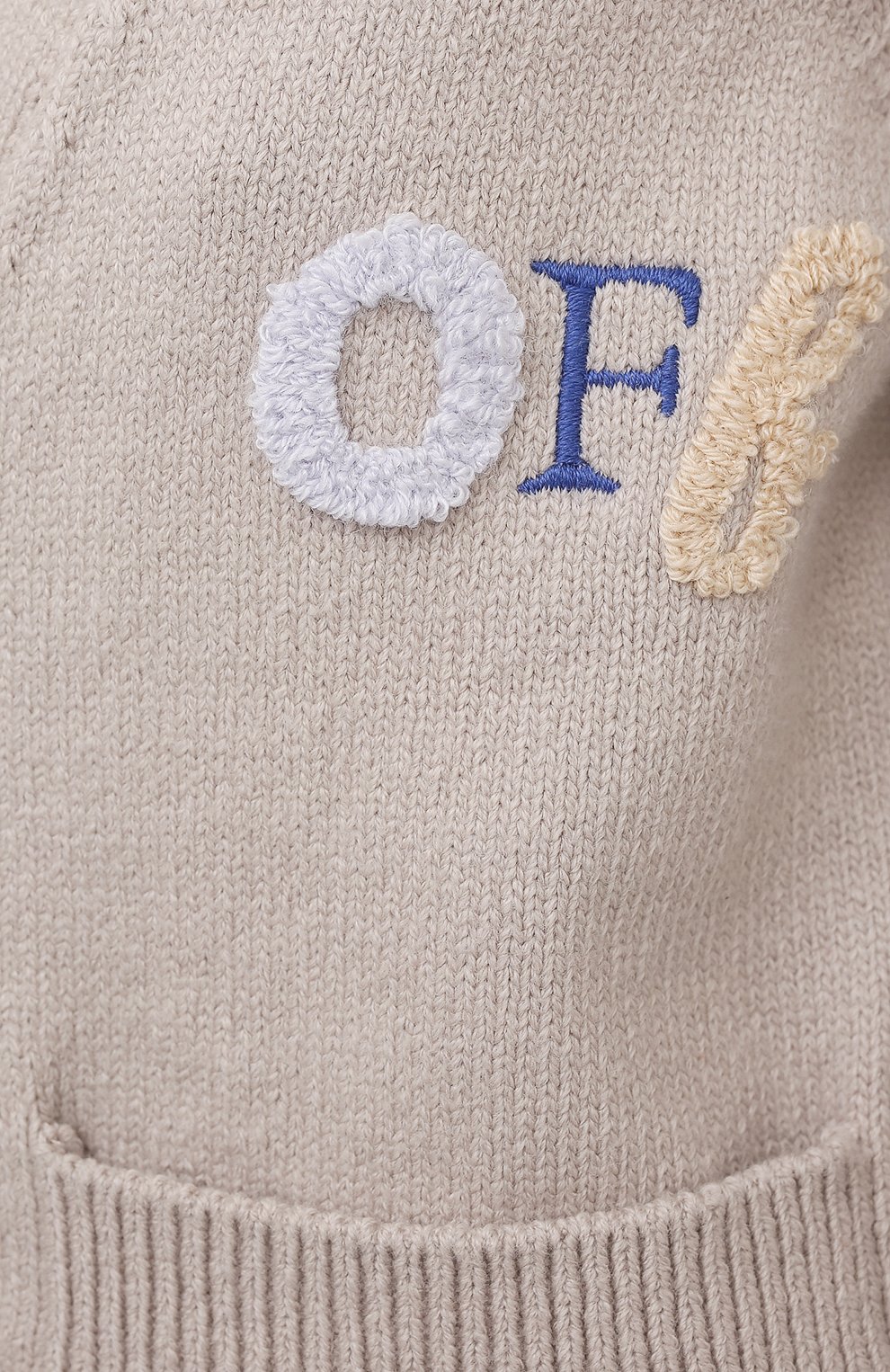 Хлопковый кардиган OFF-WHITE, арт. 0WHB015S21KNI001, фото 5