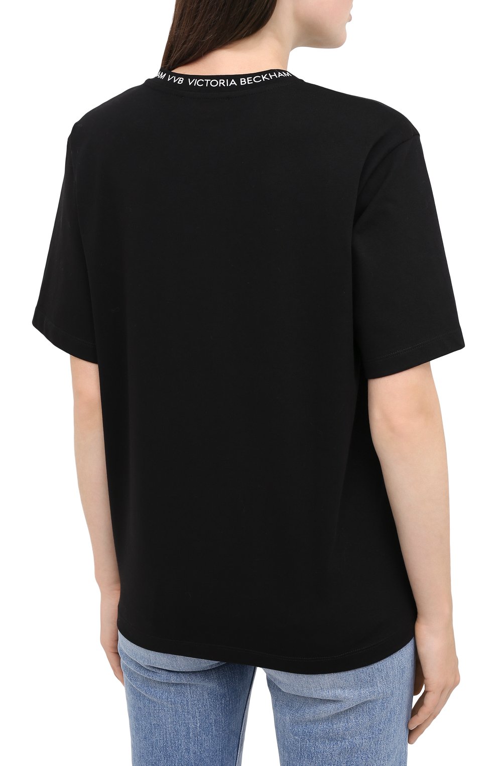 Хлопковая футболка VICTORIA, VICTORIA BECKHAM, арт. 2320JTS001762A, фото 4