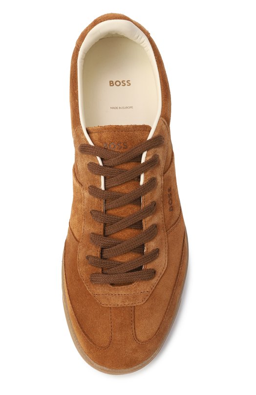 Замшевые кеды Brenta BOSS 50536645 Коричневый  50536645 Фото 6