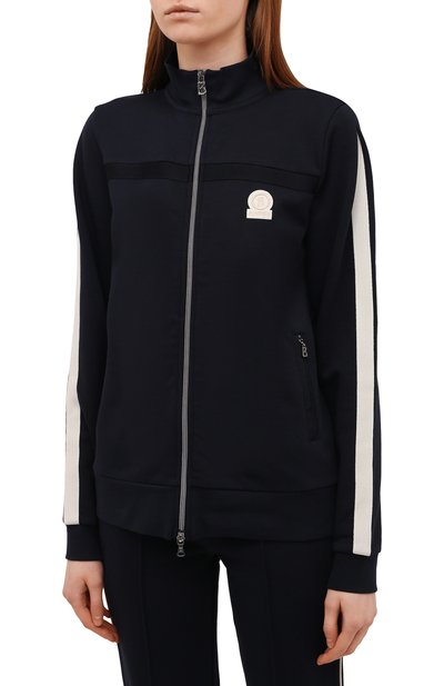 Хлопковая толстовка BOGNER темно-синего цвета по цене 44300 руб., арт. 86126678, фото 3 Хлопковая толстовка BOGNER, арт. 86126678, фото 3