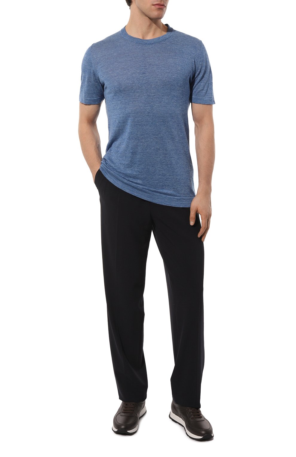 Футболка изо льна и шелка IL BORGO CASHMERE, арт. MS54-735-02G0, фото 2