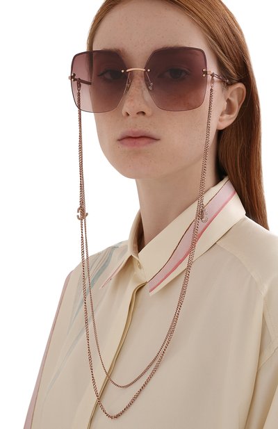 Солнцезащитные очки и цепочка JIMMY CHOO, арт. TAVI/N DDB, фото 2