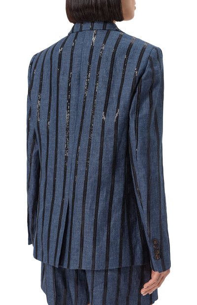 Льняной жакет BRUNELLO CUCINELLI, арт. MH5387333, фото 4